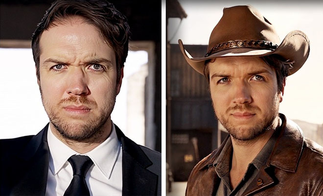 A consistent anime-style character shown in multiple different scenes and outfits.